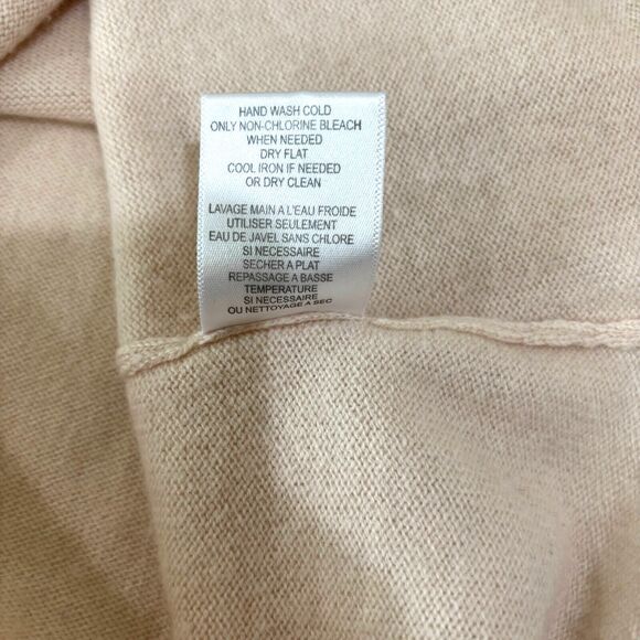 Joie Cream Ivory Cashmere Wool Sweater Tunic Women S Asymmetric Hem Relaxed Fit - Picture 10 of 11